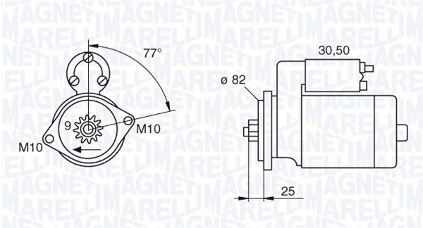 MAGNETI MARELLI starteris 063522622010